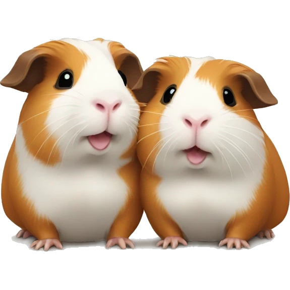 Guinea pig couple emoji