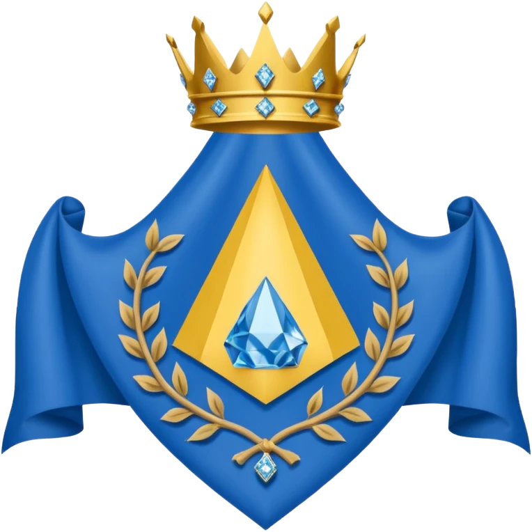Delaware flag with blue and buff diamond and coat of arms emoji