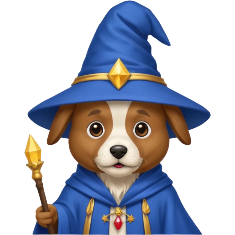 Dog wizard emoji