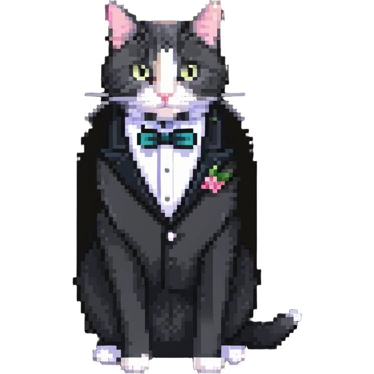 tuxedo cat emoji