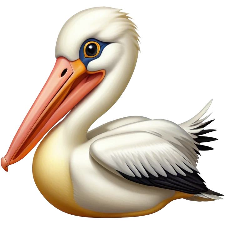 Pelican with a fish in mouth emoji
