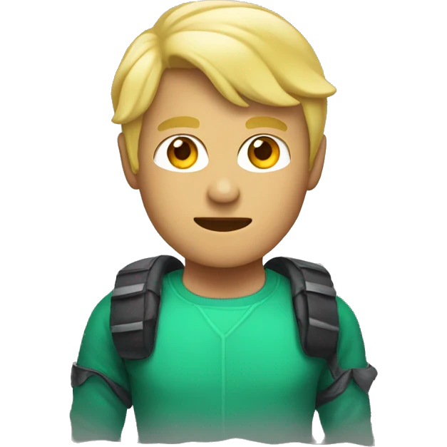 blonde man in a dinosaur costume emoji