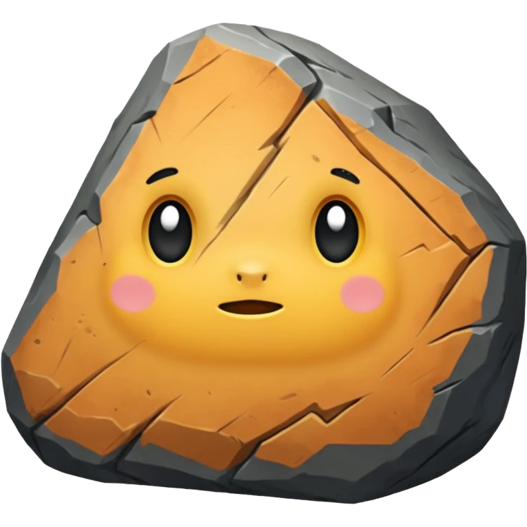 a rock emoji