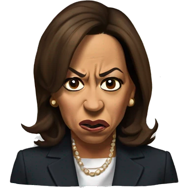 Kamala Harris so angry steam coming out of her nostrils  emoji