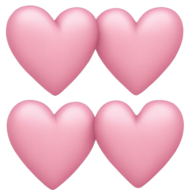 two light pink hearts emoji
