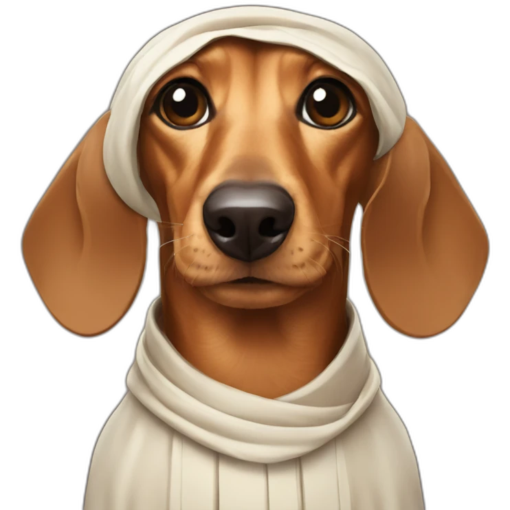 dachshund jedi emoji