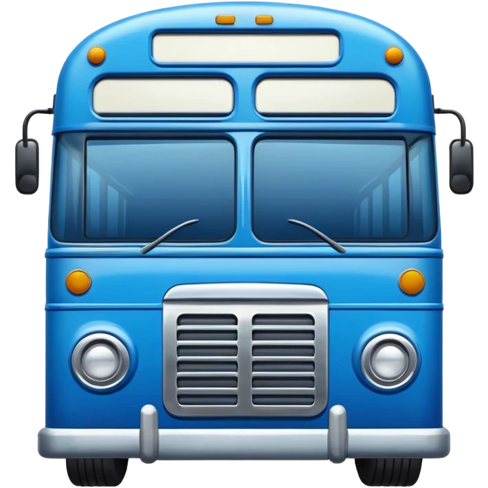 blue bus  emoji