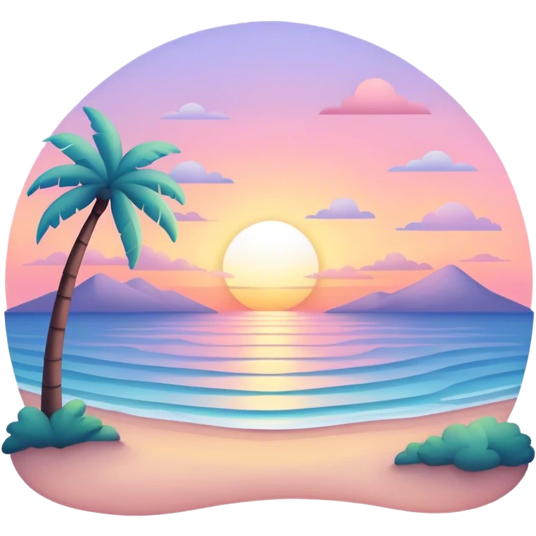 Pastel sunset emoji