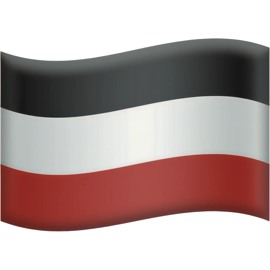 Make A Black-White-Red Flag emoji