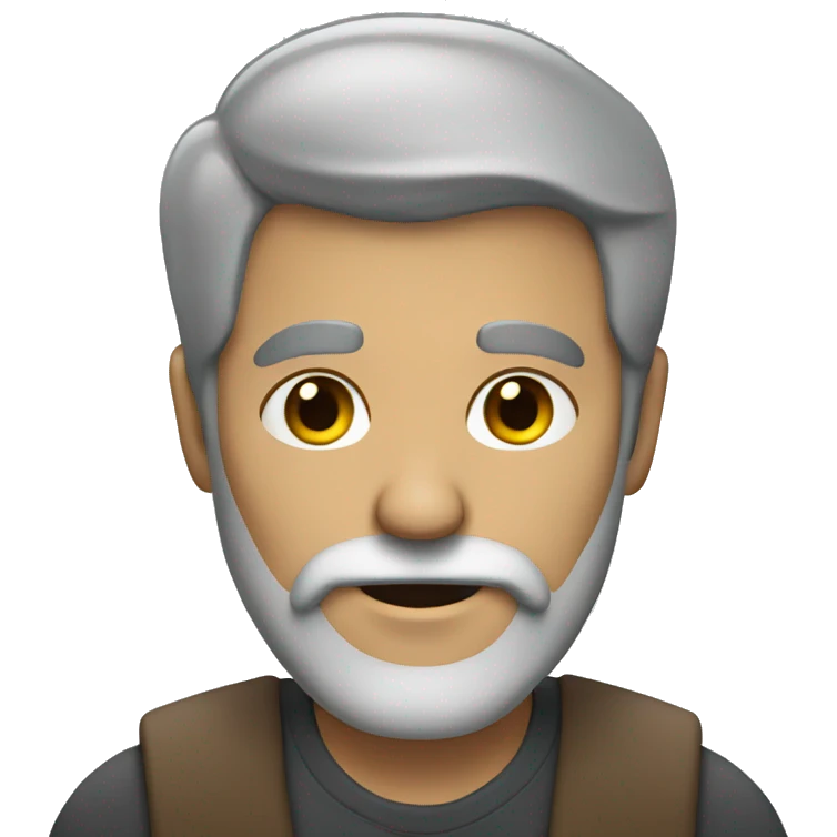 Man with grey beard emoji