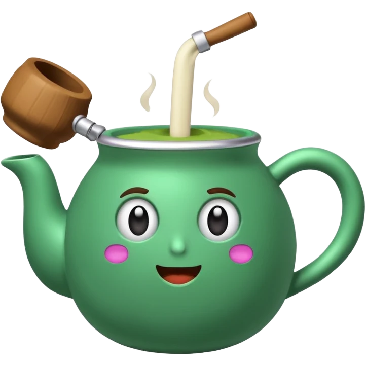 Mate com a cuia roxa emoji