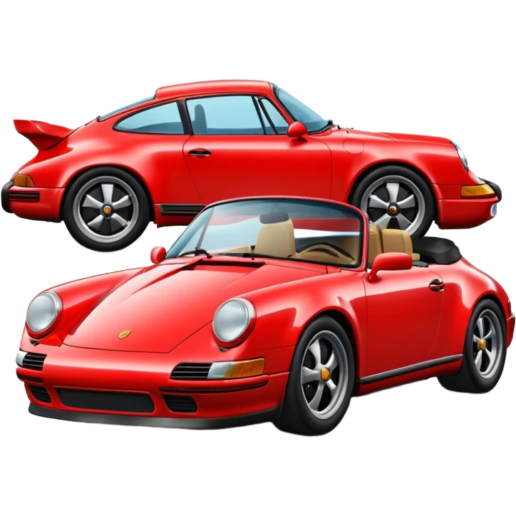 Porche rouge émoji emoji