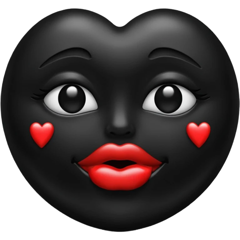 Чёрный поцелуй emoji
