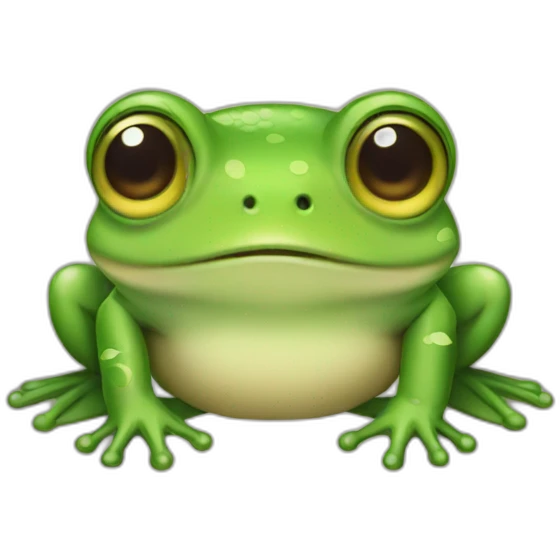 cute little frog emoji