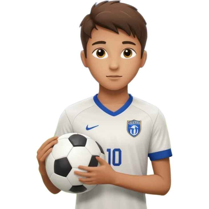 19–20 year old soccer player on field, focused look, stadium lights, cinematic, realistic ⚽ emoji