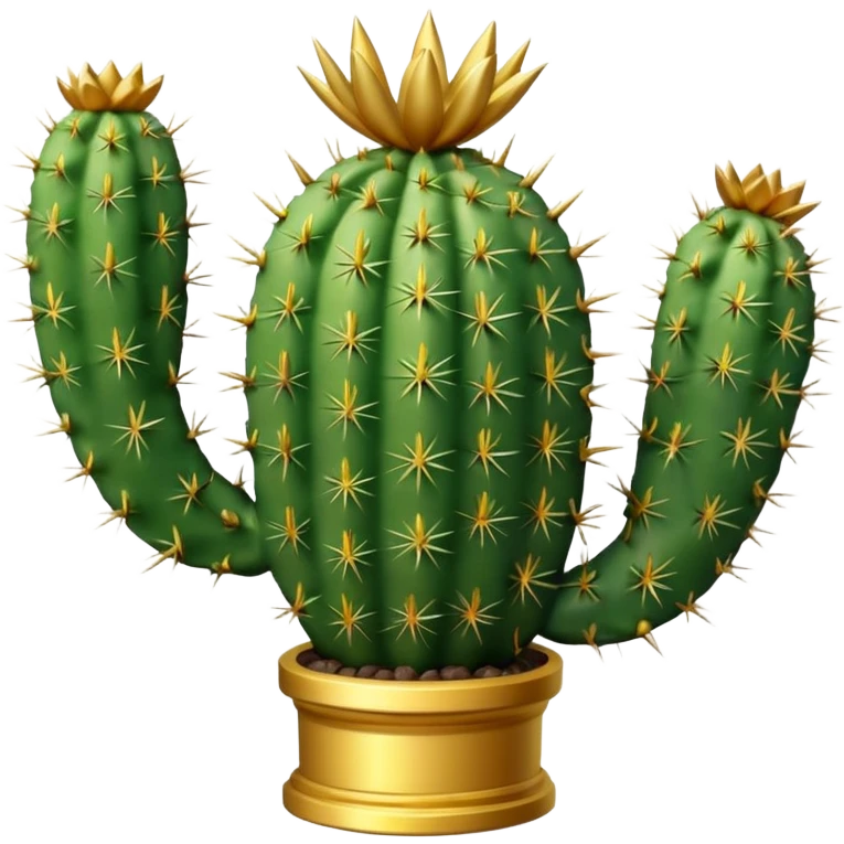 golf trophy shaped like cactus emoji