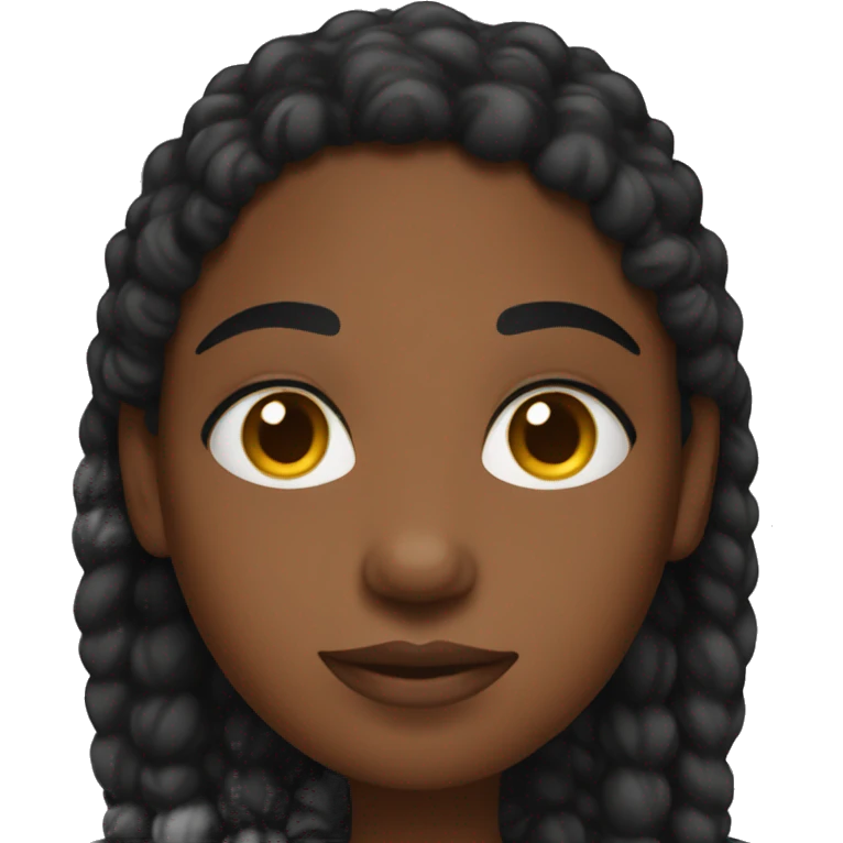 cozy black girl emoji