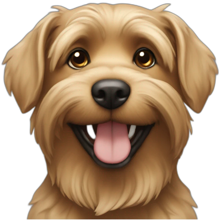 dog-large-yorkshire-older-tan-black-closeup-smile emoji
