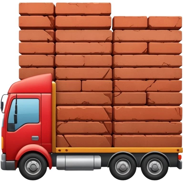 A truckload of bricks emoji