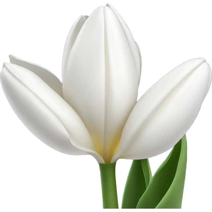 White tulip emoji