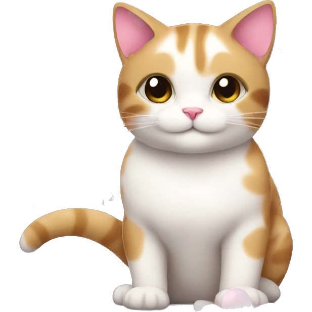Cat with cherry blossoms emoji