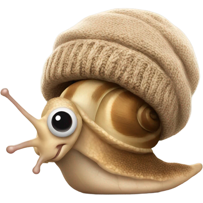 Snail in beanie emoji