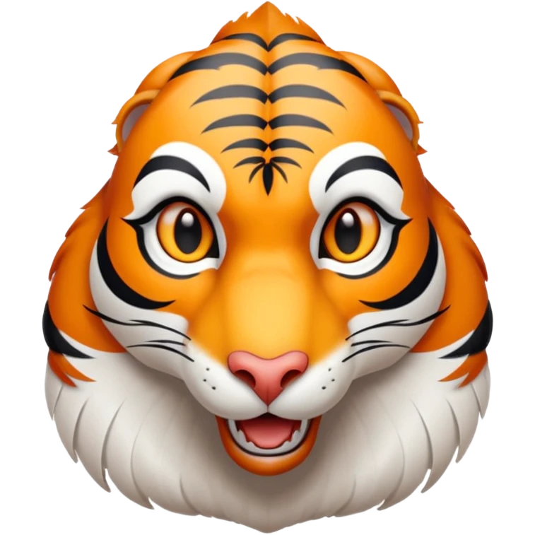 A fusion of a goose and a tiger emoji