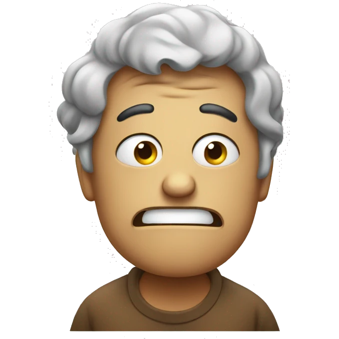frustrated with chronic constipation  emoji