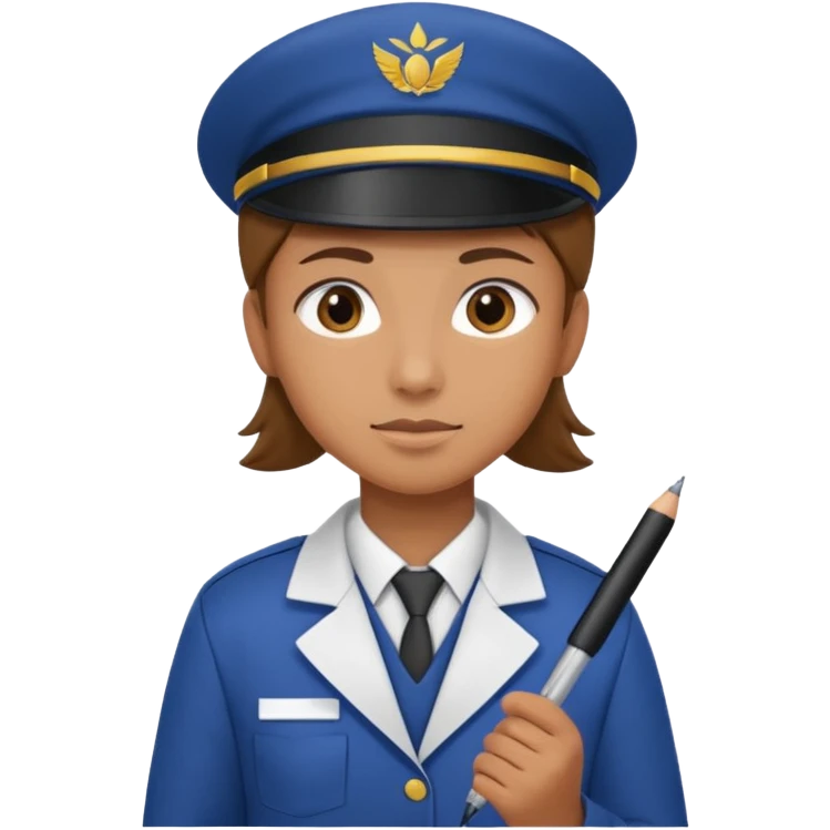 create a realistic emoji of a packaging woker with a protocol in his hand writing something down. emoji