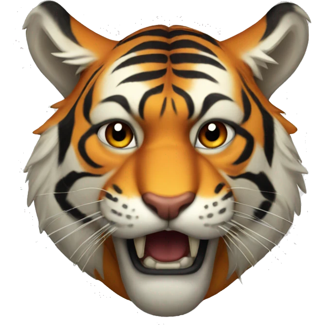 a tiger with a horns emoji