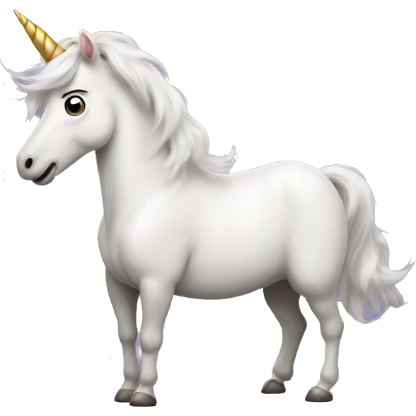 Unicorn farting  emoji