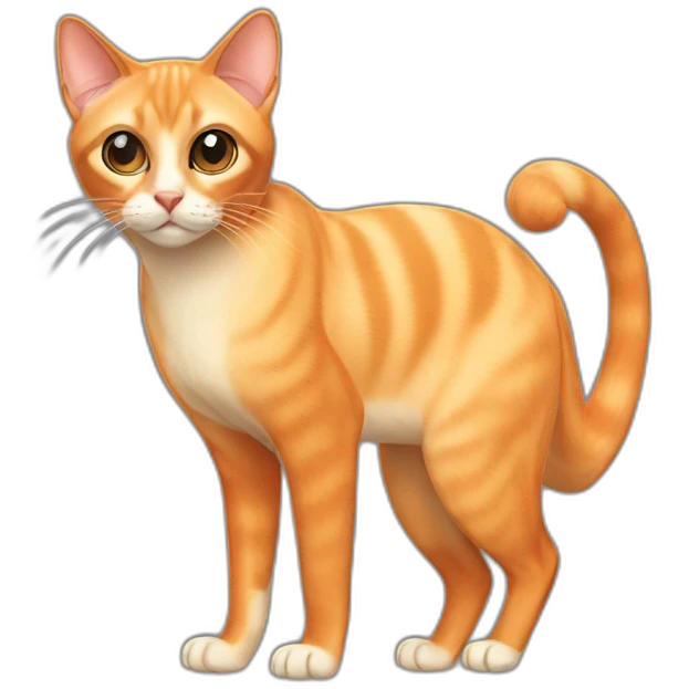 orange Siamese cat emoji