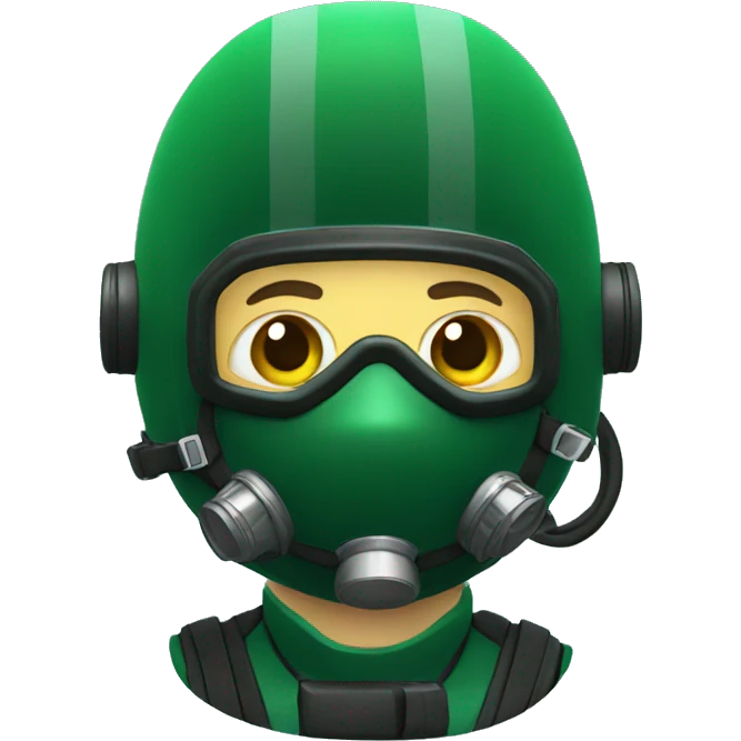 DARK GREEN SPORTS DIVER emoji