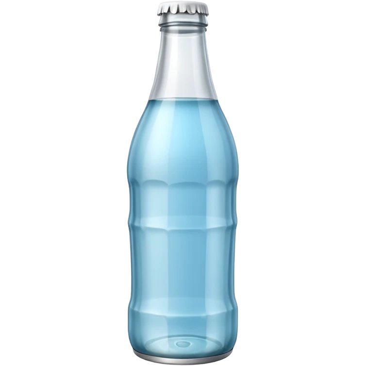 A 3D Apple-style empty soda bottle emoji emoji