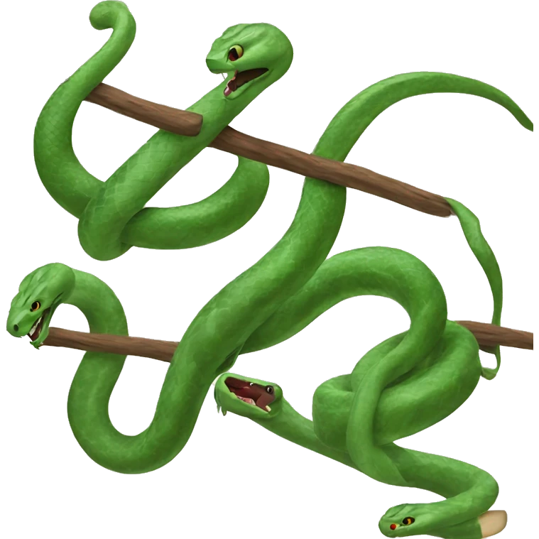 3 snakes hanging out  emoji