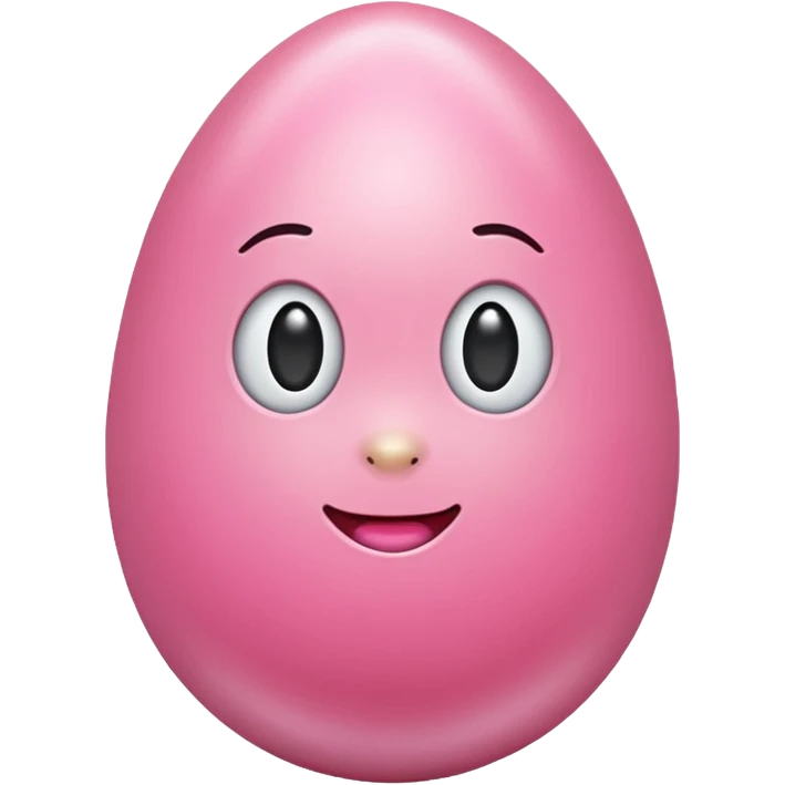 Pink egg emoji