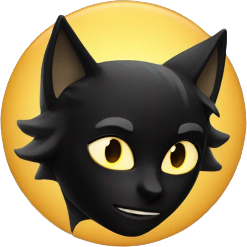 Chat noir emoji