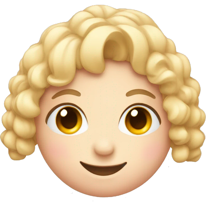 Smiling emoji face with blush and cute lashes  emoji
