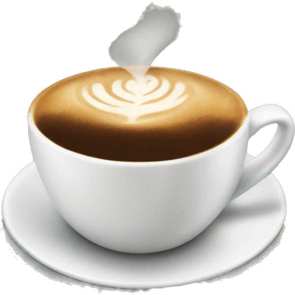 Cappuccino cup clean emoji