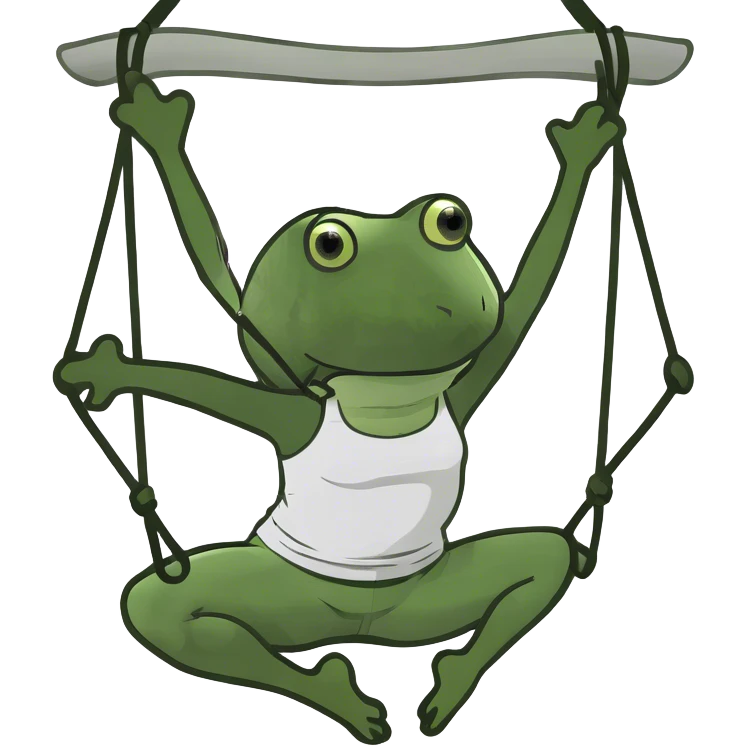 Aerial yoga emoji