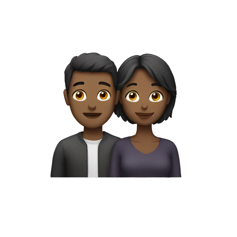 Love with two people emoji