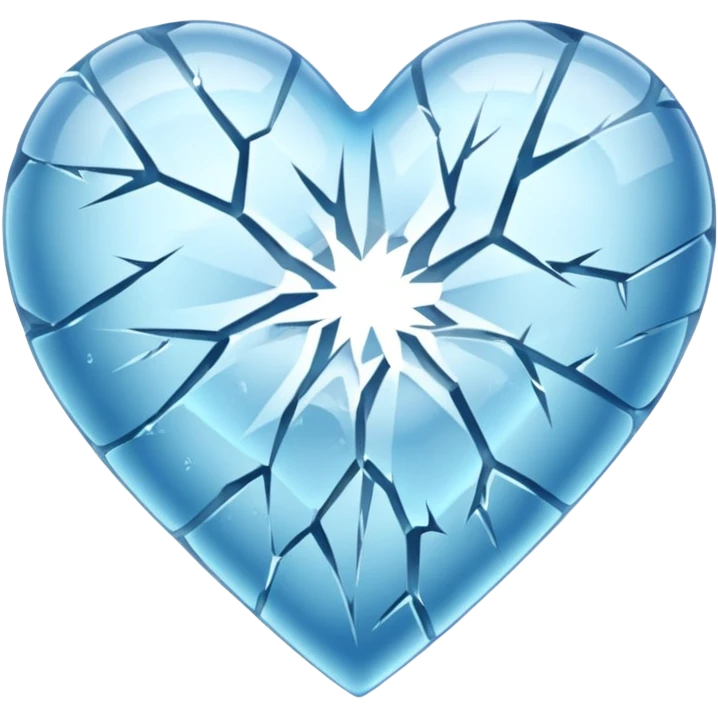 Corazón congelado emoji