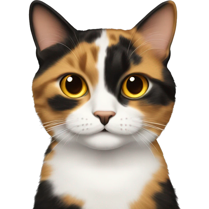 Calico cat saying “Fuck Wednesdays!” emoji