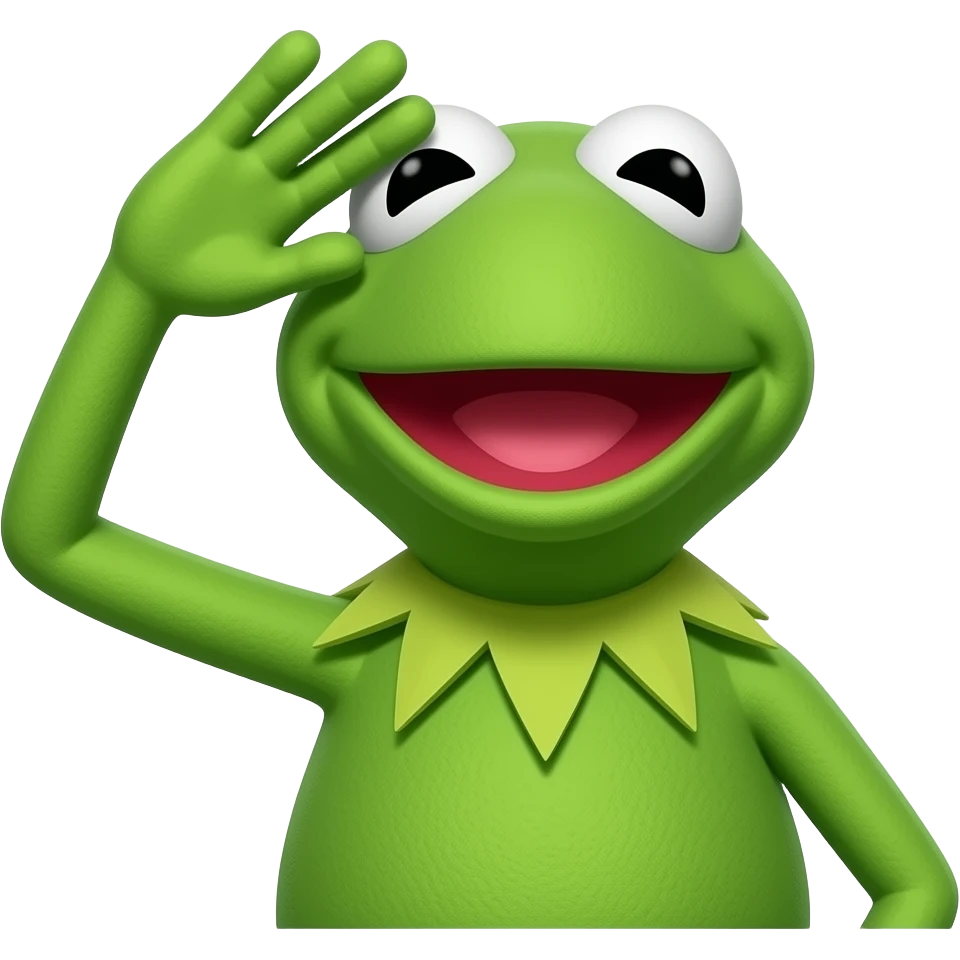 kermit the frog salute emoji