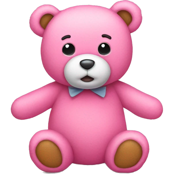 pink teddy bear emoji