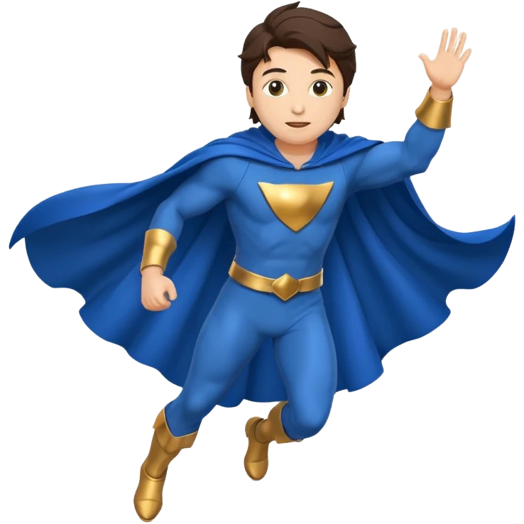 Flying Jatt full body emoji from the bollywood movie a flying Jatt also add his blue cape emoji