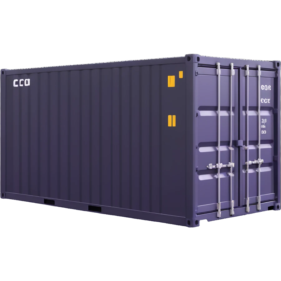 refrigerated cargo container emoji