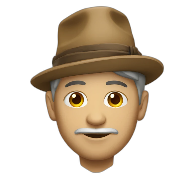 Chat avec chapeau emoji