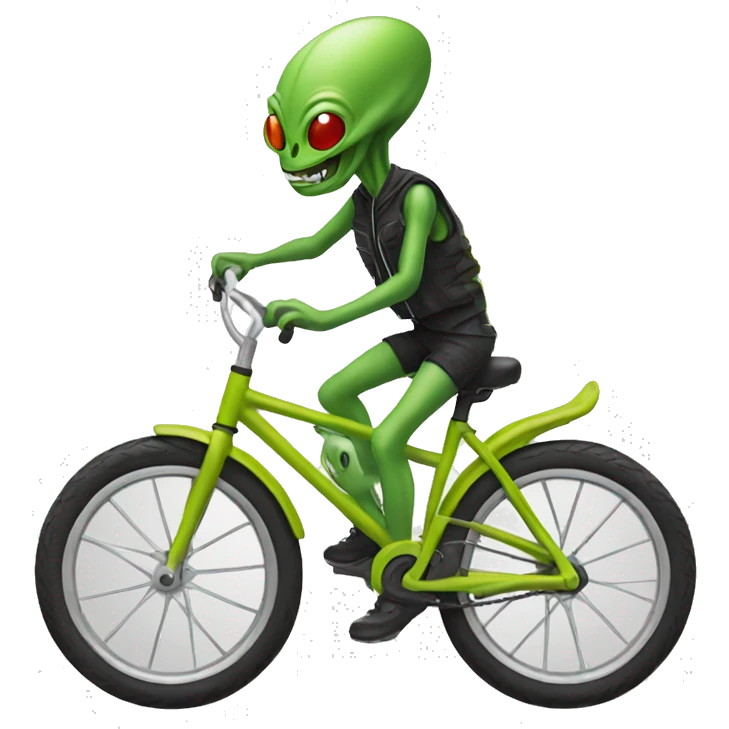 alien on a bike emoji