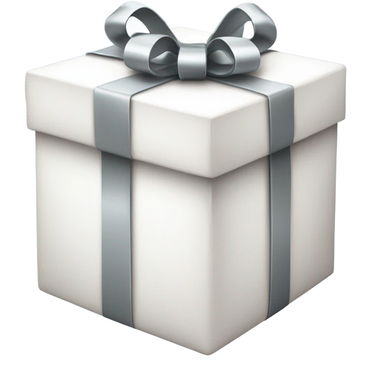 white gift box emoji